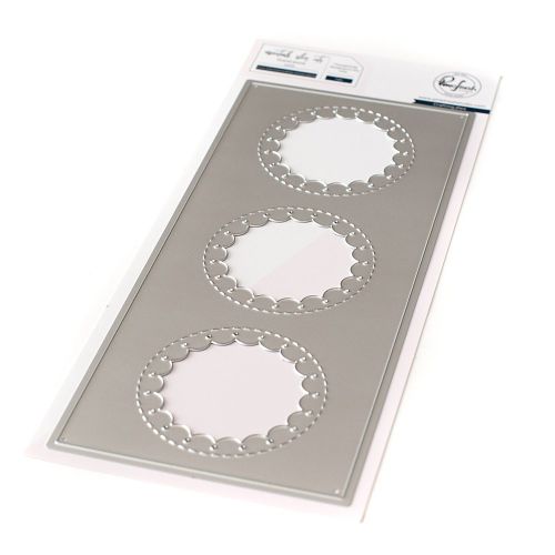 Pinkfresh Studio - Essentials: Slim Stitched Scallop Circle Panel