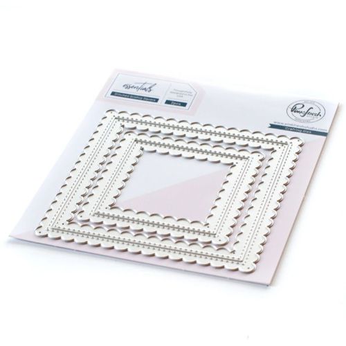 Pinkfresh Studio - Essentials Stitched Scallop Square