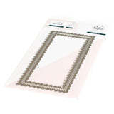 Pinkfresh Studio - Essentials Mini Slimline Stitched Scalloped Rectangle