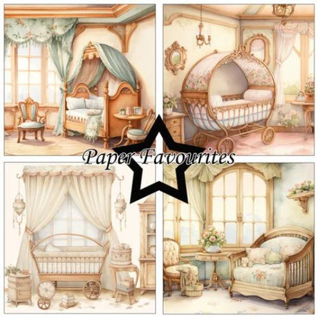 Paper Favourites Vintage Baby Room 6x6 Inch Paper Pad (PF542)