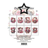 Paper Favourites - A6 Paper Pack Bear with flowers (PFA561)