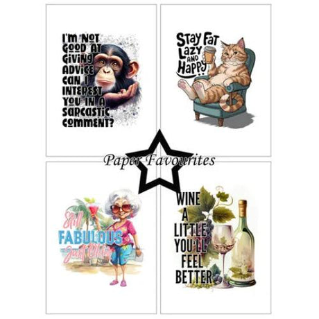 Paper Favourites - A6 Paper Pack Funny Quotes #1 (PFA565)