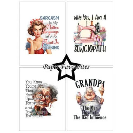 Paper Favourites - A6 Paper Pack Funny Quotes #2 (PFA566)