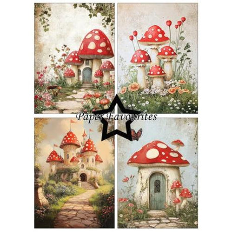 Paper Favourites - A6 Paper Pack Rustic Mushrooms (PFA579)