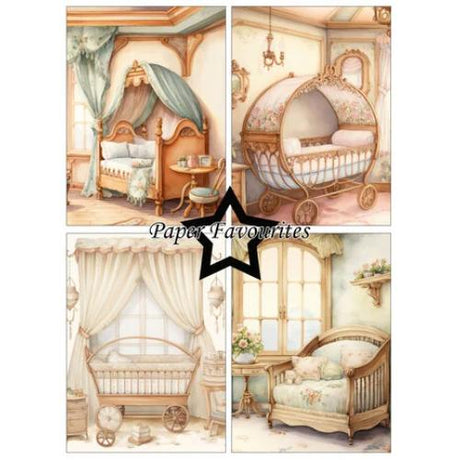 Paper Favourites Vintage Baby Room A6 Paper Pad (PFA583)