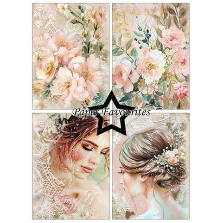 Paper Favourites - A6 Paper Pack Wedding Art (PFA584)
