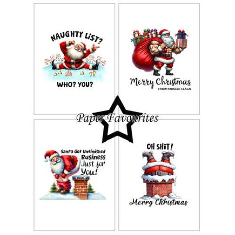 Paper Favourites - A6 Paper Pack Sarcastic Santa (PFA586)