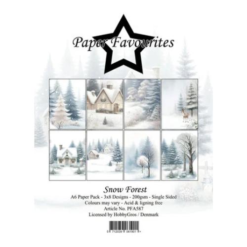 Paper Favourites - A6 Paper Pack Snow Forest (PFA587)