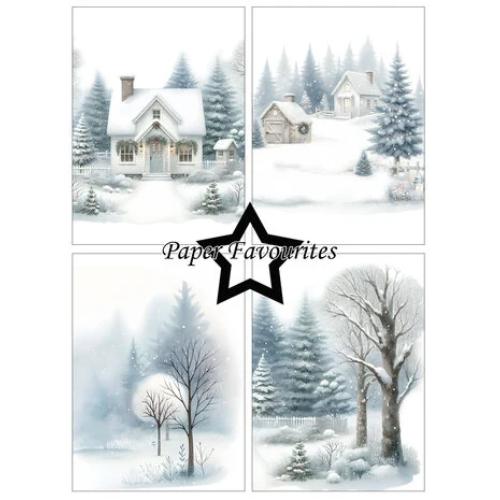 Paper Favourites - A6 Paper Pack Snow Forest (PFA587)