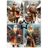 Paper Favourites - A6 Paper Pack Vintage Santa (PFA591)
