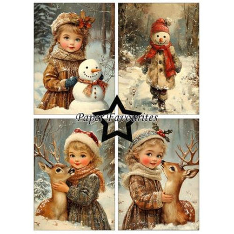 Paper Favourites - A6 Paper Pack Vintage Winter (PFA592)