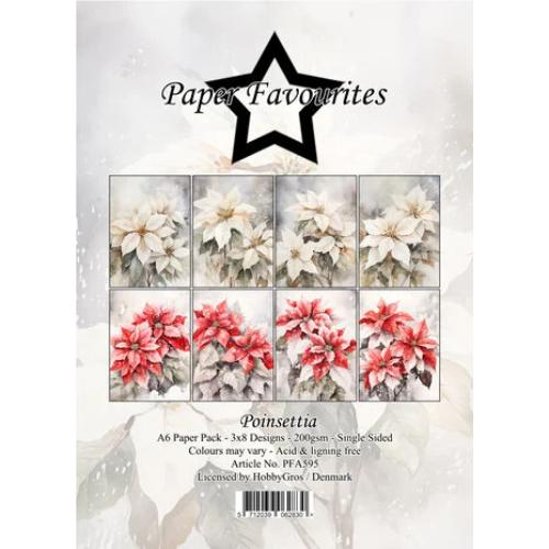 Paper Favourites Poinsettia A6 Paper Pad (PFA595)