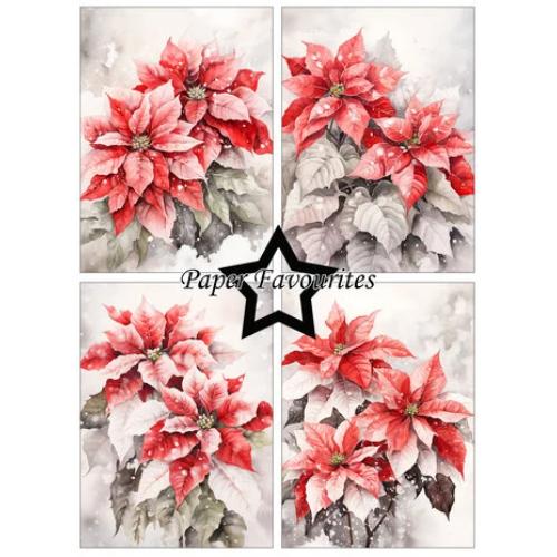 Paper Favourites Poinsettia A6 Paper Pad (PFA595)