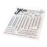 Pinkfresh Studio - Simply Sentiments - You Stamp Set