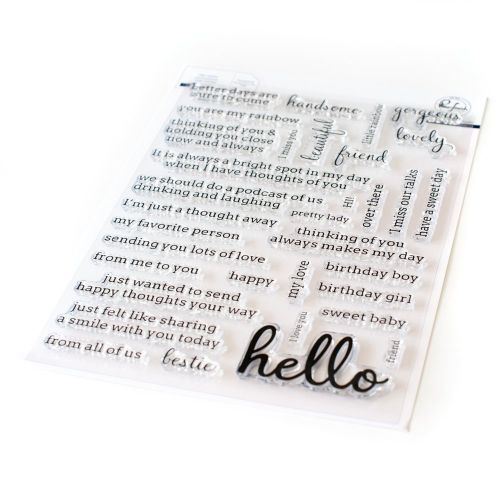 Pinkfresh Studio - Simply Sentiments - Hello Stamp Set