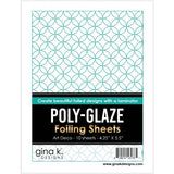 Gina K Designs - POLY-GLAZE Foiling Sheets- Art Deco