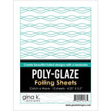 Gina K Designs - POLY-GLAZE Foiling Sheets- Catch a Wave