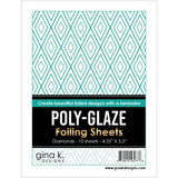 Gina K Designs - POLY-GLAZE Foiling Sheets- Diamonds