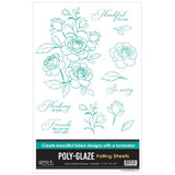 Gina K Designs - POLY-GLAZE Foiling Sheets- Hand-Picked Flowers