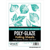 Gina K designs - POLY-GLAZE Foiling Sheets- Grungy LeavesÊ