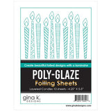 Gina K Designs - POLY-GLAZE Foiling Sheets- Layered Candles