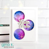 Gina K Designs - POLY-GLAZE Foiling Sheets- Blanket of Snow