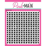 Pink & Main Basket 6x6 Embossing Folder