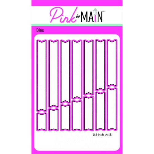 Pink & Main Large Sentiment Strip Dies (1/2" wide)