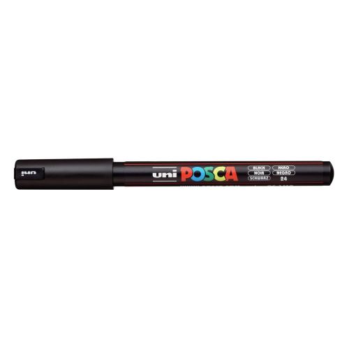 POSCA 1M Extra-Fine Metal Tip Paint Marker Black