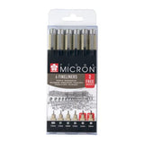 Sakura - Pigma Micron Fineliner Promotie Set 4+2 gratis