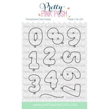 Pretty Pink Posh - Balloon Numbers Stamp Set