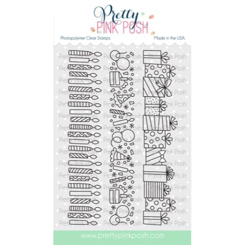 Pretty Pink Posh - Birthday Borders Stamp Set