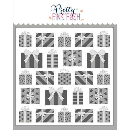 Pretty Pink Posh - Layered Presents Stencil (3 Layer)