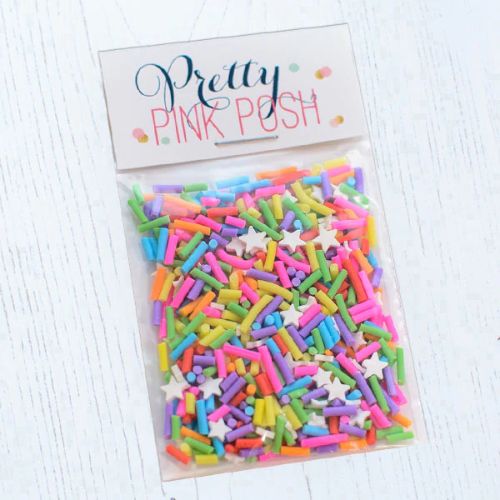 Pretty Pink Posh - Rainbow Sprinkles Clay Confetti