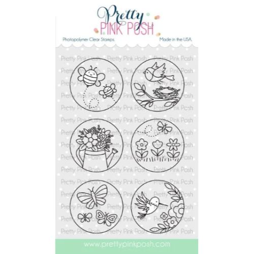 Pretty Pink Posh - Spring Circles Stamp Set