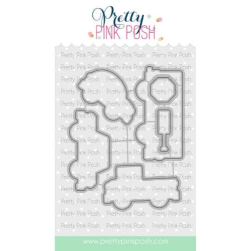 Pretty Pink Posh - Across The Miles Coordinating Die Set