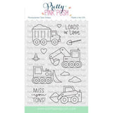 Pretty Pink Posh - Construction Trucks Stamp Set