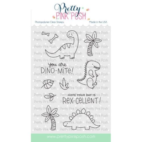 Pretty Pink Posh - Dinosaur Friends Stamp Set