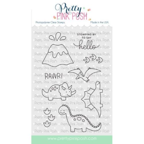 Pretty Pink Posh - Dinosaur Additions Stamp Set