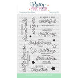 Pretty Pink Posh - Crafty Sentiments Stamp Set