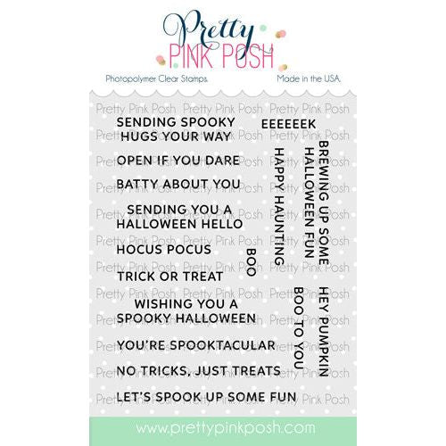 Pretty Pink Posh - Sentiment Strips - Hallween Stamps