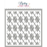 Pretty Pink Posh - Layered Argyle Stencil (3Lyr)