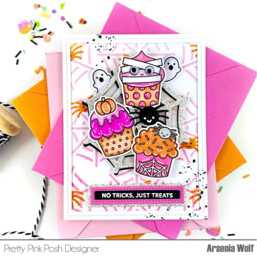 Pretty Pink Posh - Halloween Cupcakes Stamp Set