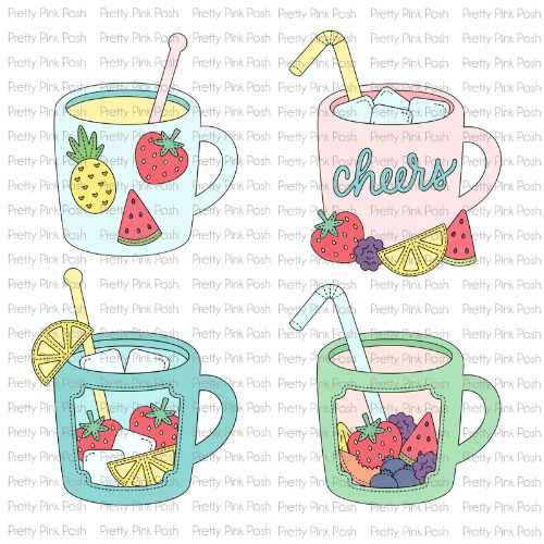 Pretty Pink Posh - Fruit Mug Additions (use w/Winter Mug)