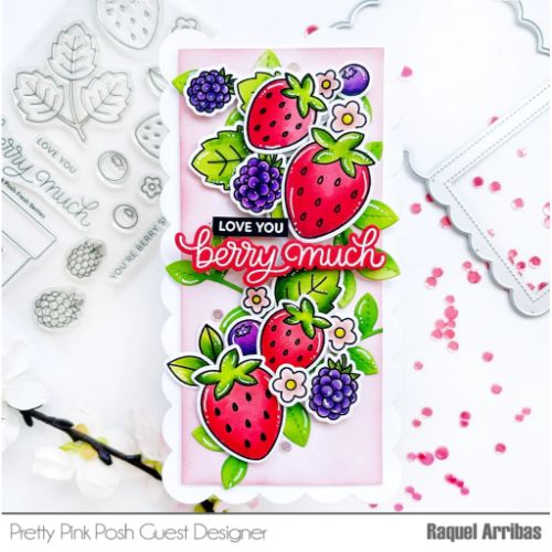 Pretty Pink Posh - Fresh Berries Stamp Set