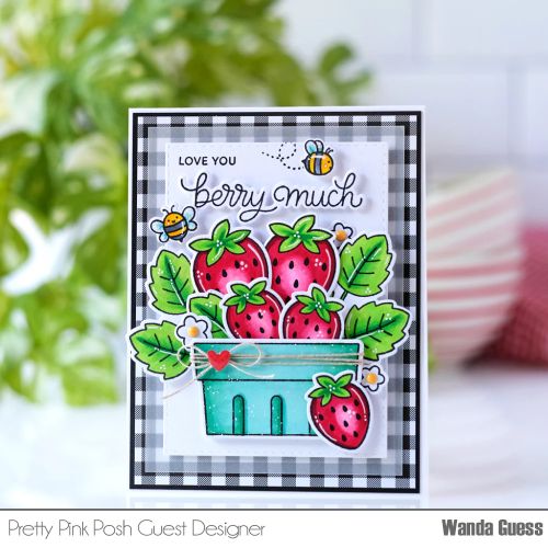 Pretty Pink Posh - Fresh Berries Coordinating Die Set