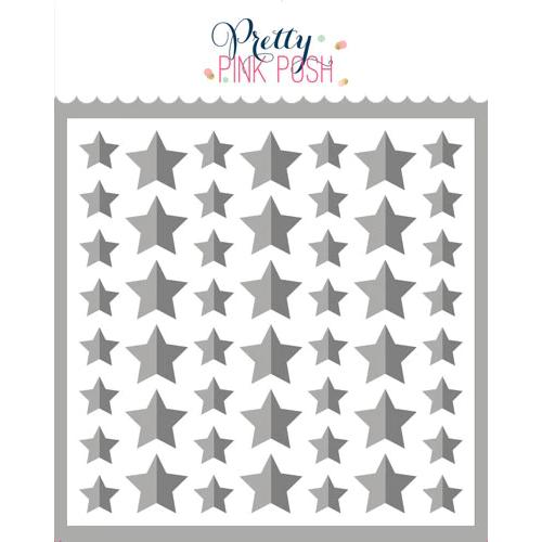 Pretty Pink Posh - Half Stars Stencils (2 Pack)