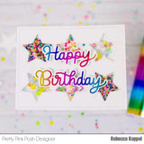 Pretty Pink Posh - Hot Foil - Happy Birthday Script