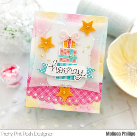 Pretty Pink Posh - Pierced Stars Plate Die