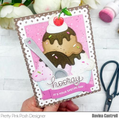 Pretty Pink Posh - Sentiment Strips: Birthday stamp set